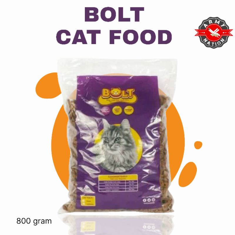 Jual Bolt makanan kucing 800 Gr kering rasa tuna Makanan kucing