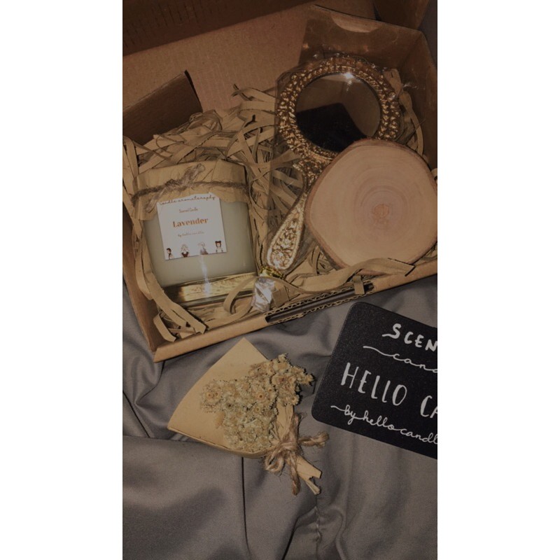 lilin aromateraphy scented candle gift box Hampers murah hampers