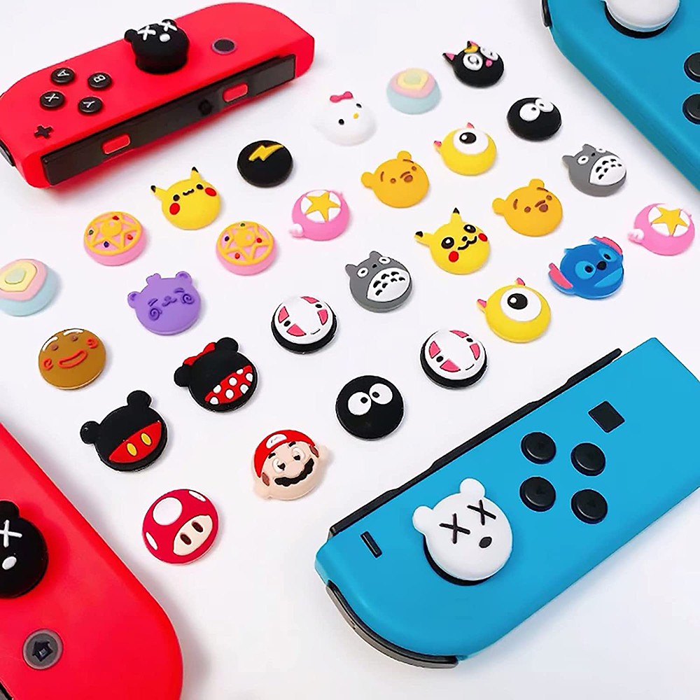 Jual 4Pcs Cap Thumb Grip Bahan Silikon Motif Kartun Untuk Nintendo Switch Lite Joycon | Shopee Indonesia