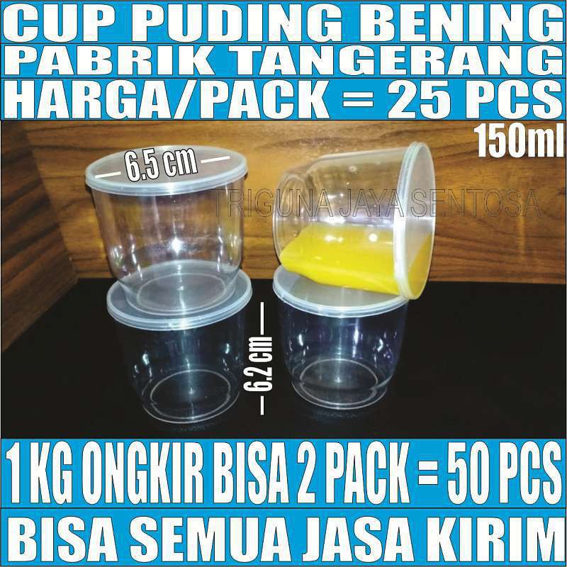 Cup Puding Bening Sambal IceCream Eskrim Slime Gelas Jelly Selai Salad