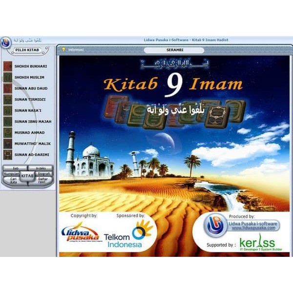 Jual APLIKASI SOFTWARE EBOOK KITAB HADITS 9 IMAM LENGKAP FULL LIDWA  Indonesia|Shopee Indonesia
