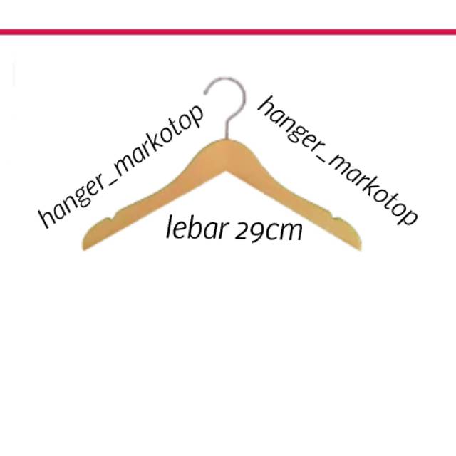 Jual Hanger kayu anak /warna natural Indonesia