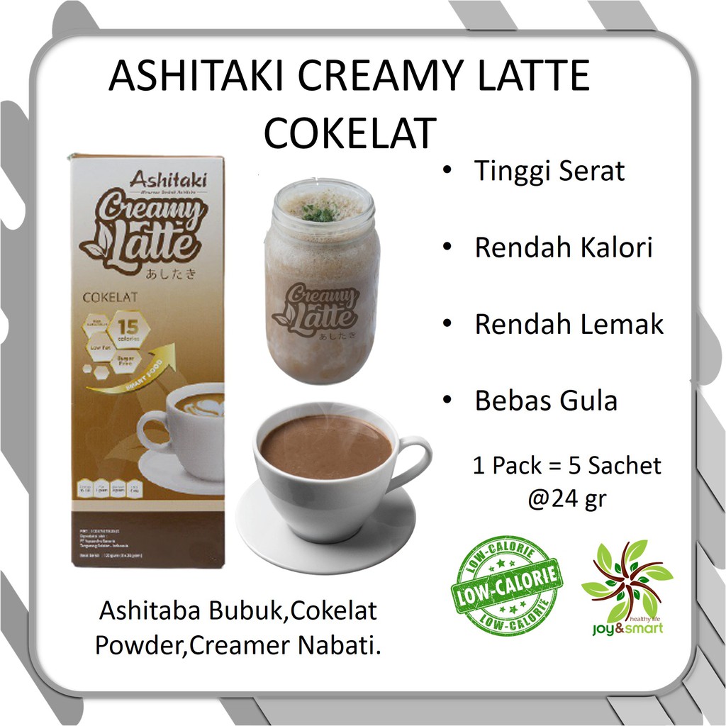 Jual Joy Smart Healthy Life Ashitaki Creamy Latte Cokelat 120 Gr Minuman Rendah Kalori | Shopee Indonesia