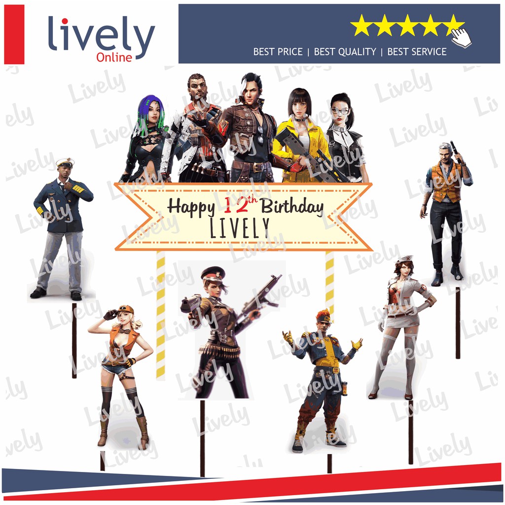 68+ Trend Gambar Free Fire Untuk Hiasan Kue Ulang Tahun
