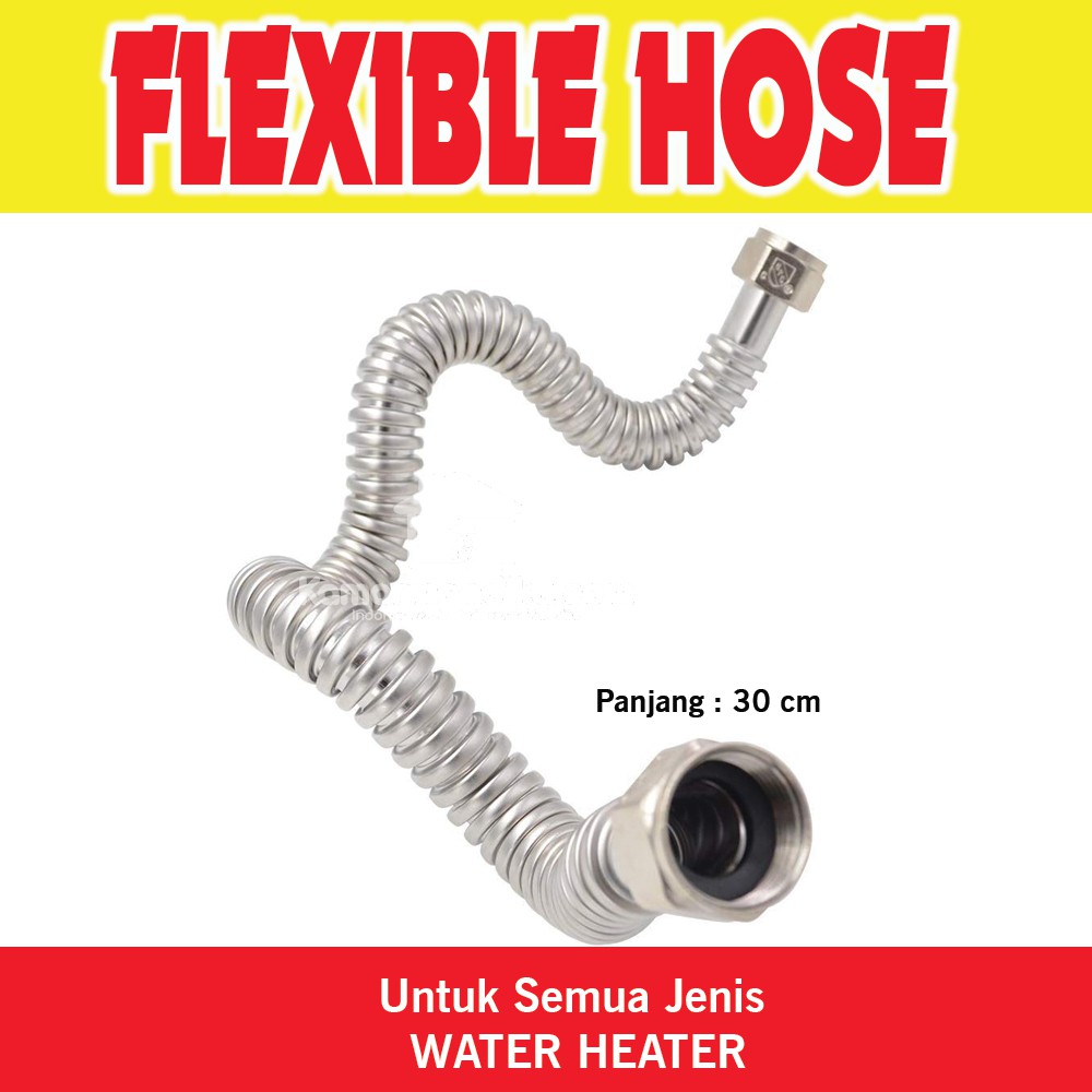 Jual Flexible Hose Selang Heavy Duty Water Heater Ariston Rinnai 30 Cm|2 Pc | Shopee Indonesia