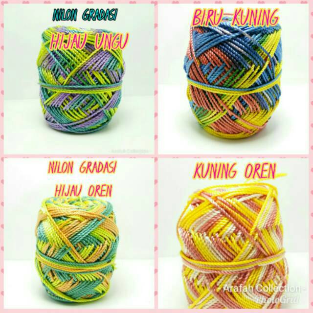 ALRAFAH NILON GRADASI / NILON SEMBUR MIX WARNA Shopee
