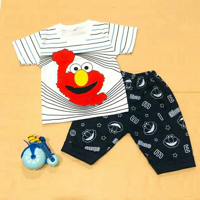SETELAN BAJU ANAK LAKI USIA 624 TAHUN ELMO SALUR KECIL Shopee Indonesia