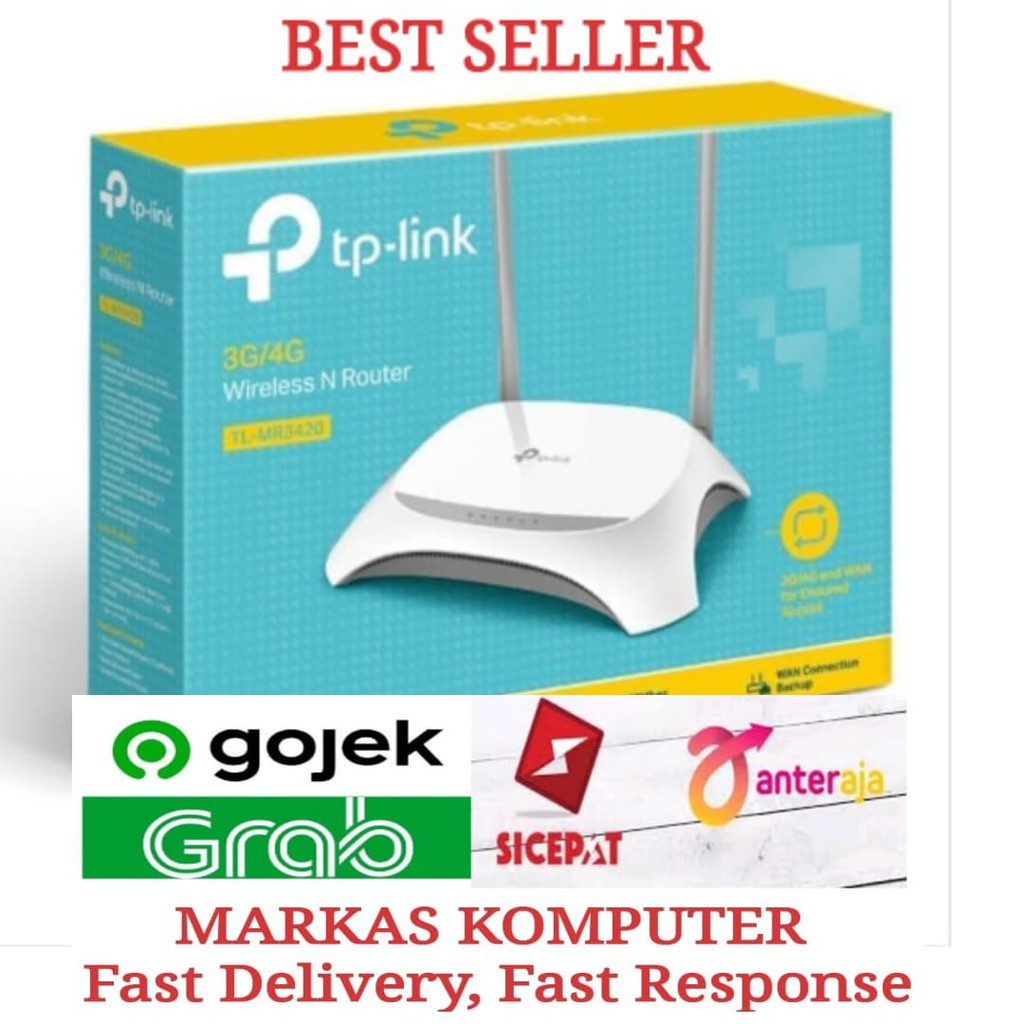 TPLINK TLMR 3420 Router 4G/3G USB Modem NEW FIRMWARE