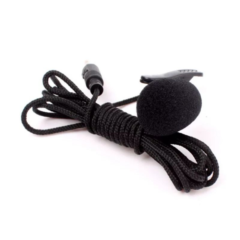 Microphone clip on jepit for Smartphone Android / mic toa jepit di baju / mikrofon jepit laptop