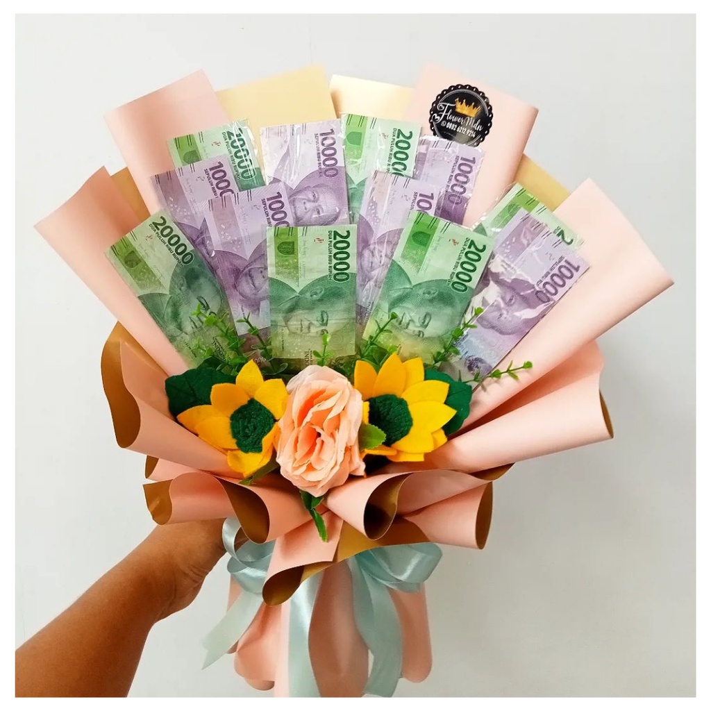 Jual Bouquet money buket uang bouquet uang bucket uang 20ribu