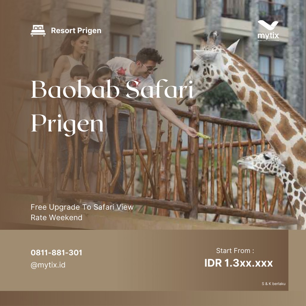Voucher Hotel Baobab Safari Resort Prigen | Shopee Indonesia