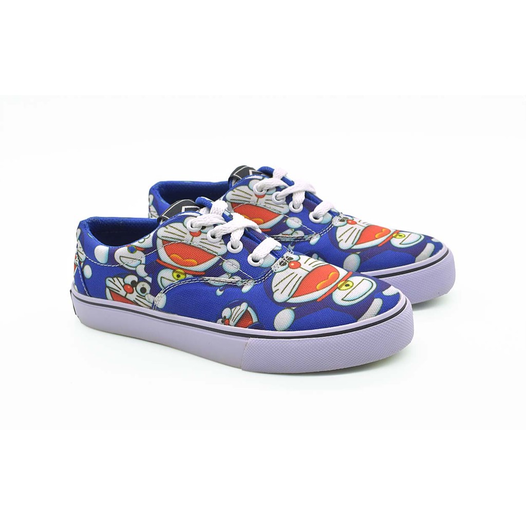 Sepatu Anak Karakter DORAEMON Sneakers Casual Warna Biru