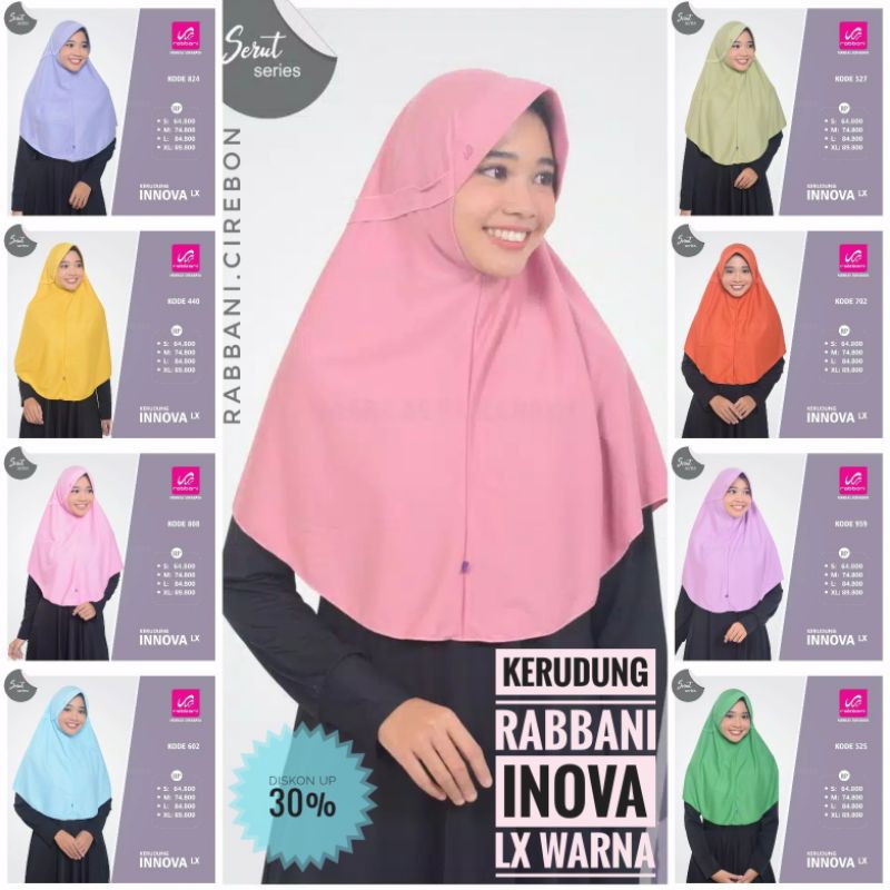 Kerudung Rabbani Ori Inova LX [warna 2] Shopee Indonesia