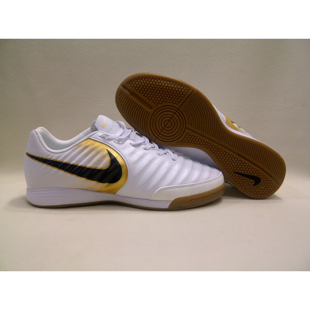 Sepatu Futsal Nike Tiempo X Legend VII White Gold IC