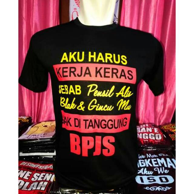 Jual Kaos Kata-Kata [ Kerja Keras ] Cod Indonesia|Shopee Indonesia