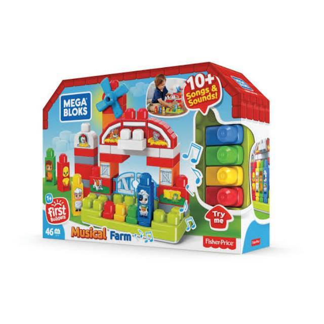 Jual Fisher Price Mega Bloks Musical Farm | Shopee Indonesia