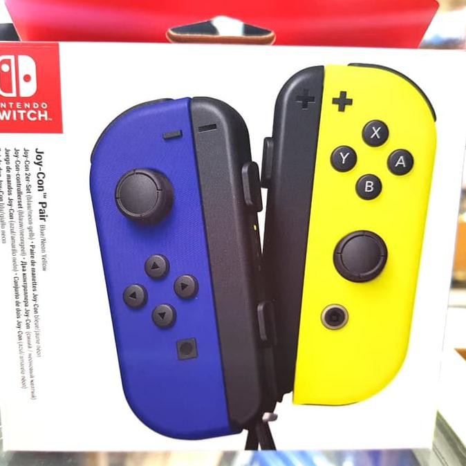 Jual Nintendo Switch Joycon Controller Blue & Yellow / Stick Switch | Shopee Indonesia