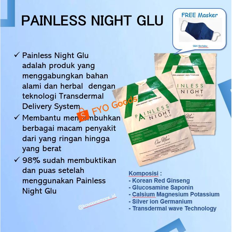 READY Koyo Painless Night Glu Turkey one more international footpatch