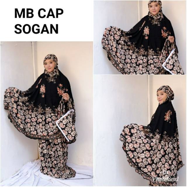 [AB] Mukena Batik Cap Sogan original by Tinasa Batik khas Kota