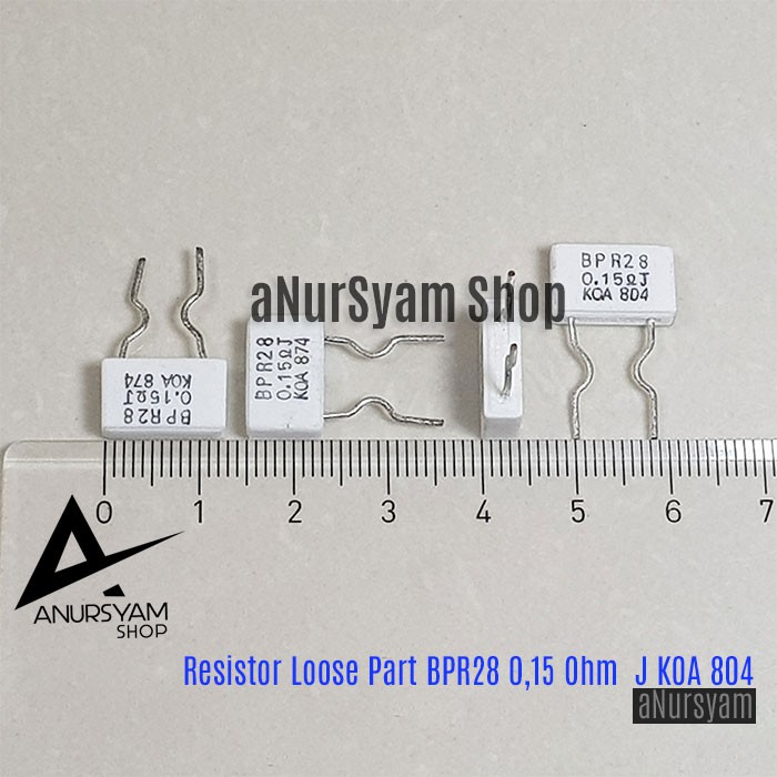 Jual Resistor BPR28 2W R22J KOA 894 / 0.22 Ohm BPR28 Capacitor Elco