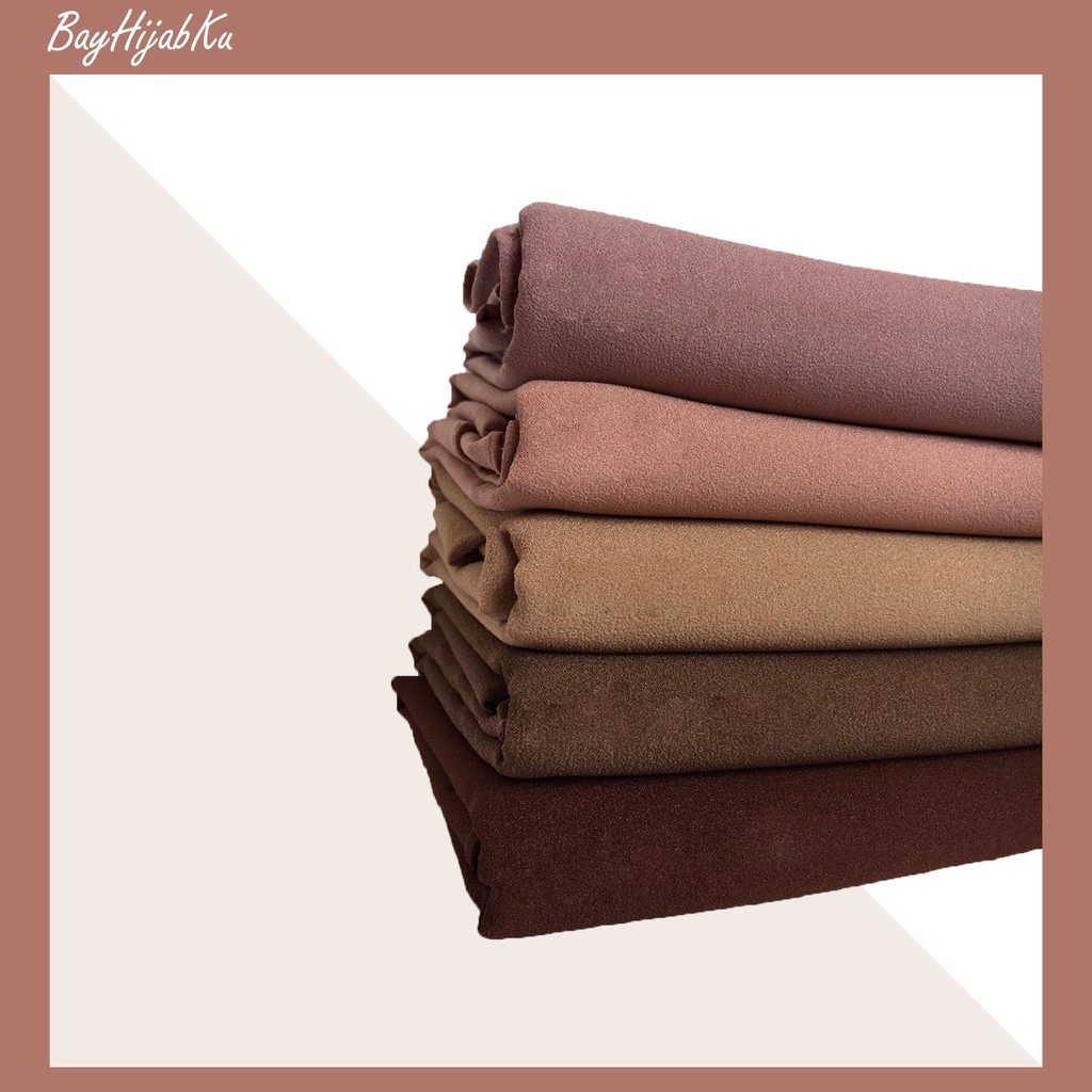 Jual Hijab Pashmina Diamond, Fashion Muslim Wanita Seri Warna Coklat | Shopee Indonesia