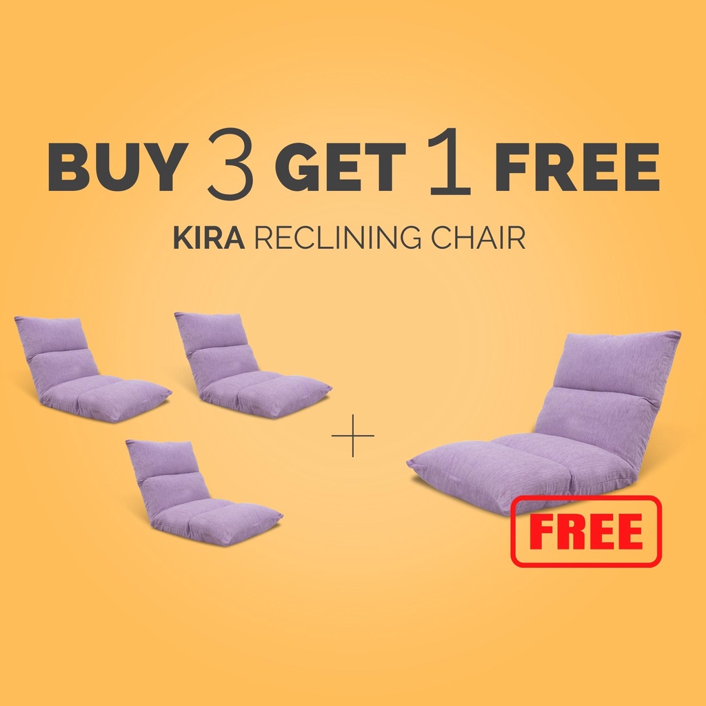 Jual Up Space Buy 3 Get 1 FREE Kira Chair / Kursi Lantai Reclining