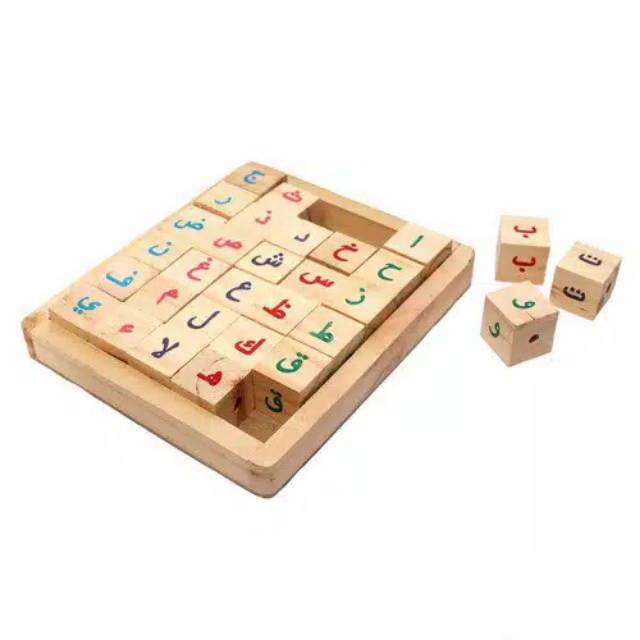 Jual Mainan Edukasi Anak Kayu -Meronce Hijaiyah Natural Pinus , Mainan Edukatif Ape Paud Tk | Shopee Indonesia