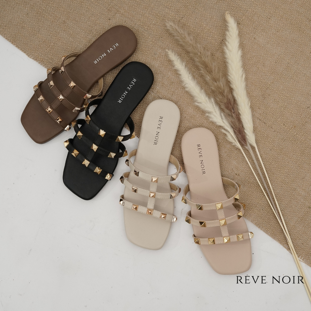 REVE NOIR Legante Sandal Teplek Wanita Shopee Indonesia