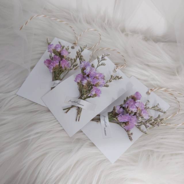 [LENGKAP] KARTU UCAPAN BUNGA DRIED FLOWER GREETING CARD