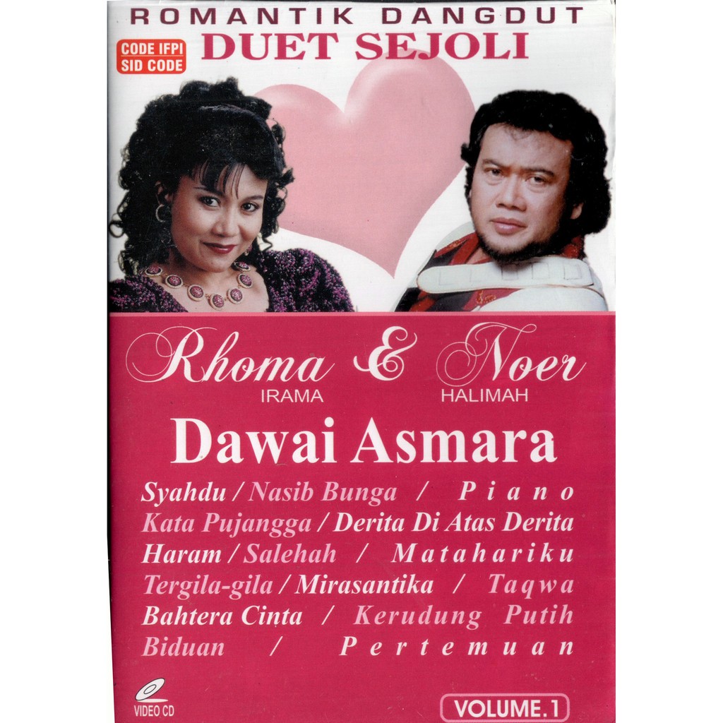 Jual VCD KARAOKE RHOMA IRAMA & NOER HALIMAH DUET SEJOLI VOL.1 Shopee