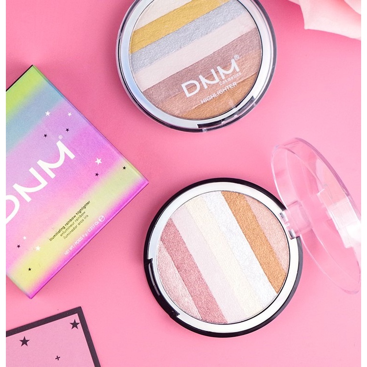 Jual DNM 7 COLORS RAINBOW EYESHADOW HIGHLIGHTER / PEWARNA MATA DAN WAJAH / GLITER Indonesia