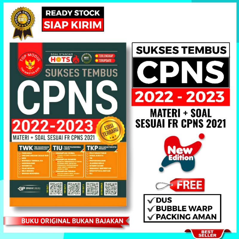 Jual BUKU CPNS 20222023 TERBARU SUKSES TEMBUS CPNS TERKINI TERUPDATE
