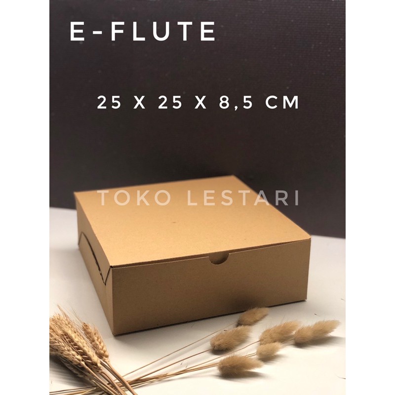 Box Kardus EFlute Coklat Untuk Packaging Sovenir