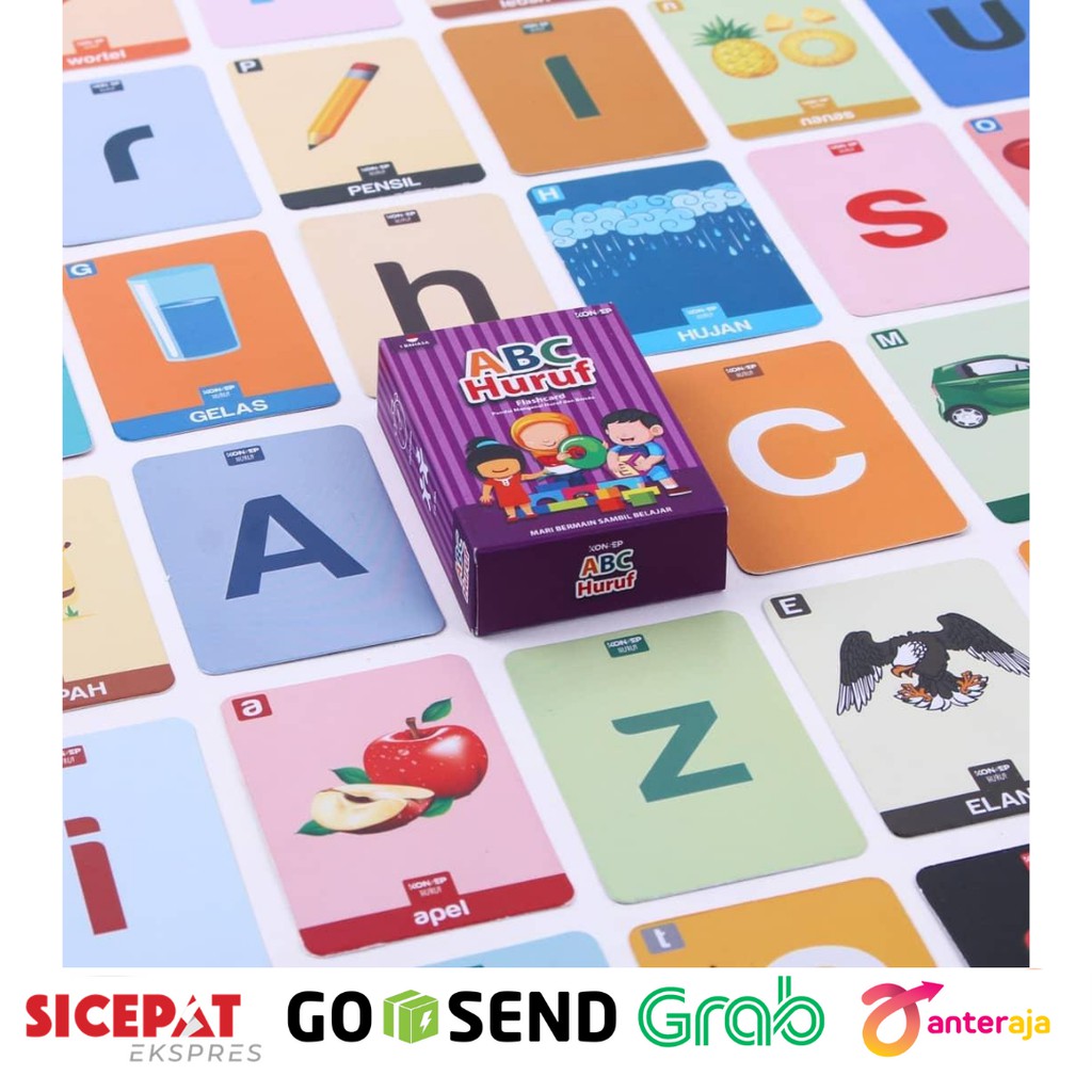 Jual Mainan Anak Perempuan Mainan Anak Laki Laki Kartu Mainan Edukasi Anak 5 Tahun Flash Card Abc Huruf Indonesia|Shopee Indonesia