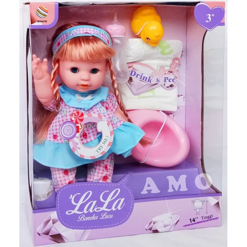 BONEKA PIPIS NGOMPOL LALA GT816 BONEKA BAYI LUCU