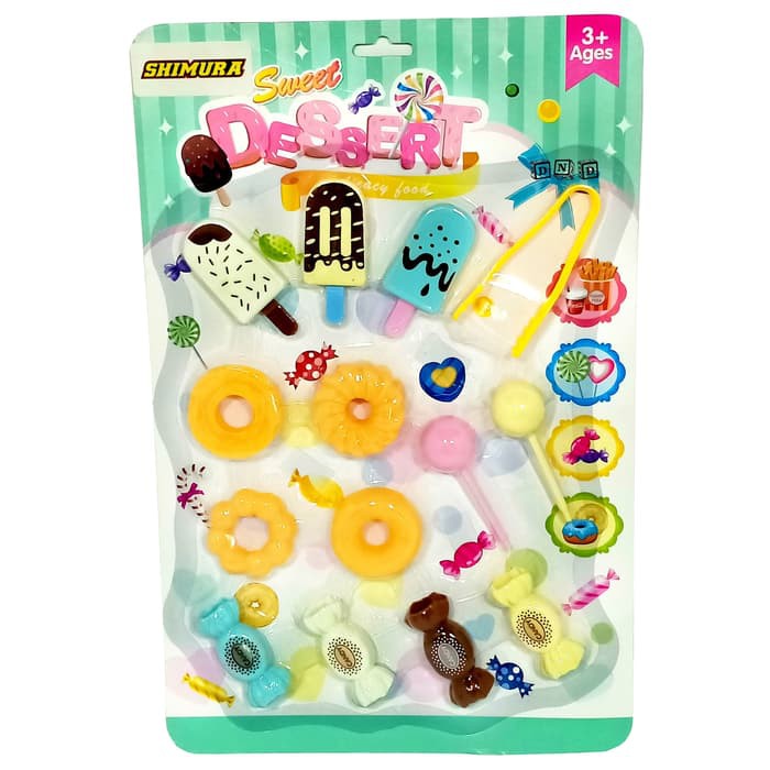 Jual Mainan Anak Sweet Dessert Candy Set Isi 14 Pcs Permen Kue Es Krim Indonesia|Shopee Indonesia