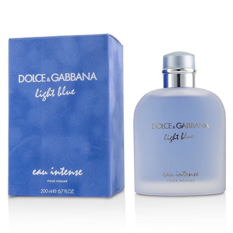 Jual Dolce Gabbana Light Blue Eau Intense Pour Homme | Shopee Indonesia