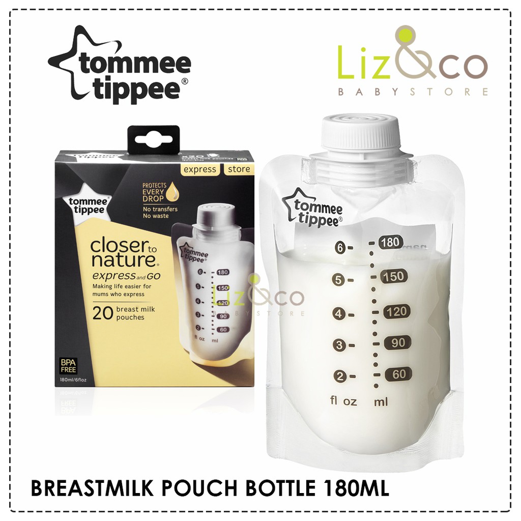 Jual Tommee Tippee Breast Milk Pouch 180ml (20pc) Shopee Indonesia