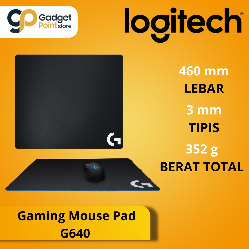 Jual Logi G Logitech Gaming Mouse Pad G640 Large Cloth Garansi Resmi