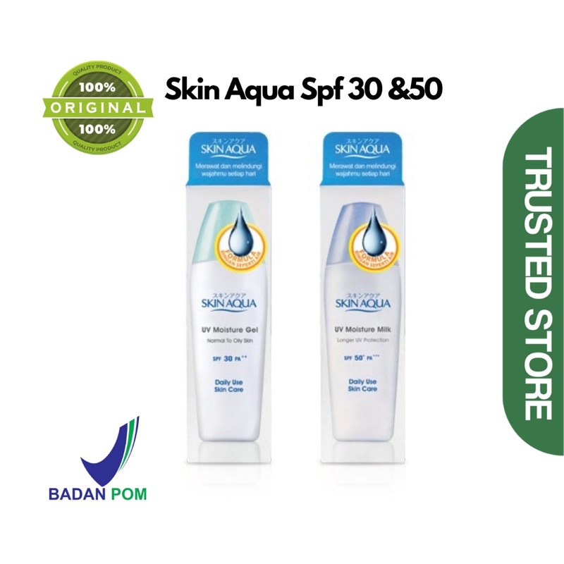 Jual Skin Aqua Sunscreen SPF 50 & 30 SPF 50 whitening (milk & gel