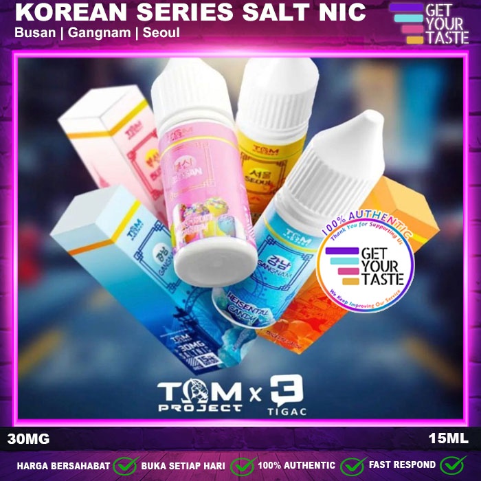 Jual Liquid Korean Series Busan Gangnam Seoul Salt Nic 15ML Saltnic by