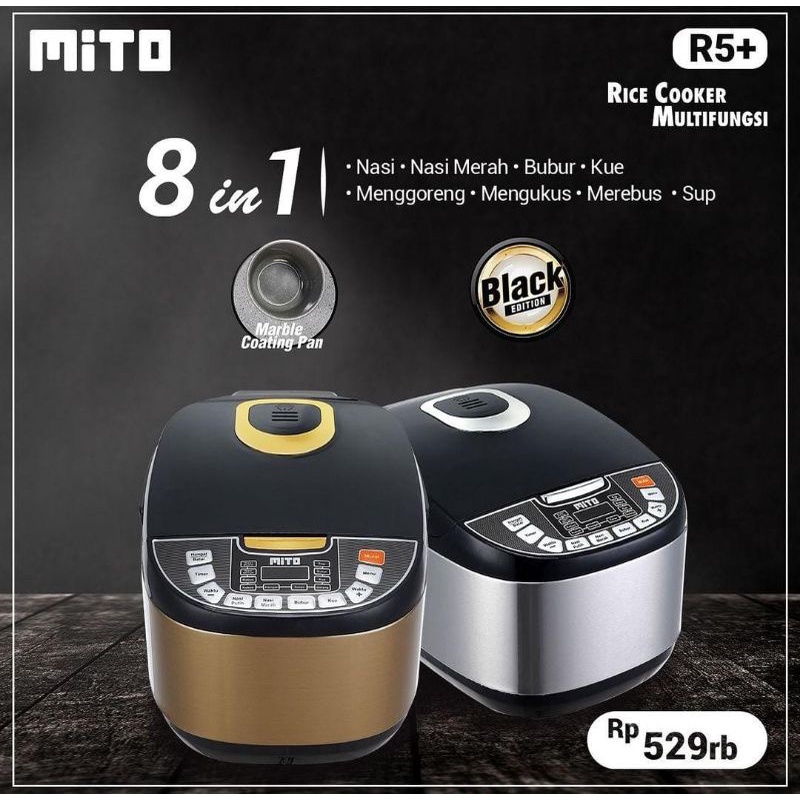 Jual rice Cooker MITO R5+ Digital 8in1 Shopee Indonesia