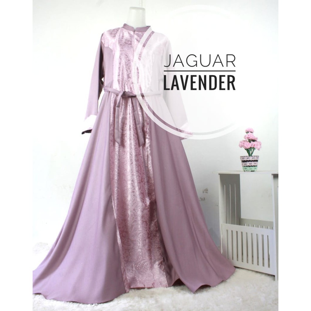 Premium Gamis mewah JAGUAR baloteli dress pesta modern burkat kebaya