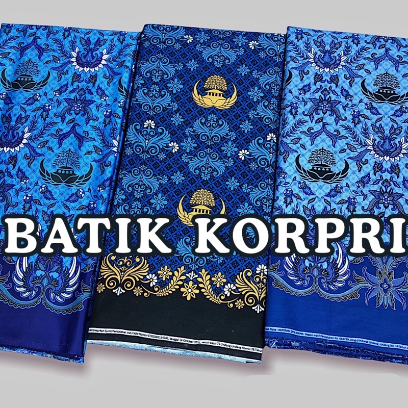 Jual TERBARU BAHAN KAIN BATIK SERAGAM KORPRI 50S 2022 BAHAN KATUN METERAN PRIA DAN WANITA PNS