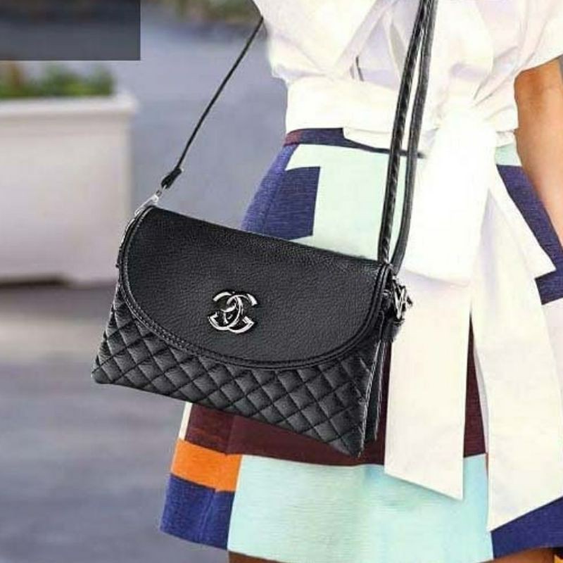 TW1807 Tas Wanita Selempang Import Tali Panjang Fashion Cewe Modis Shopee Indonesia