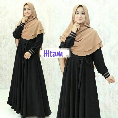 Jual Super Hot! Syari Aiwa Hitam Coklat Baju Murah Gamis Fashion Hijab Muslim Ta | Shopee Indonesia