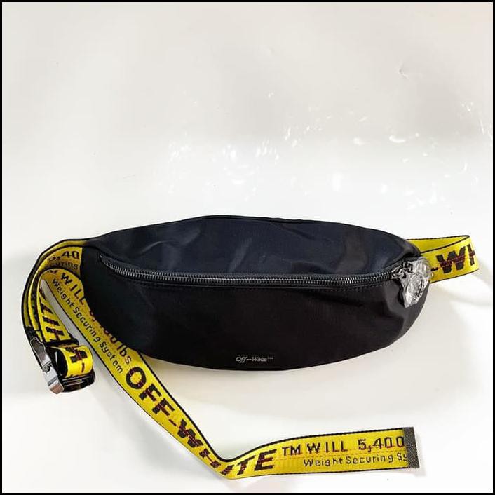 Produk Terbaru Waist Bag Offwhite Mini Plat Logo 3D