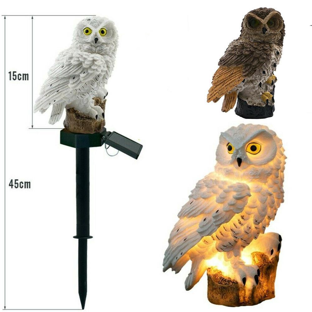 Jual Solar Garden Lights Owl Ornament Animal Bird Outdoor Sculpture Novelty Led Decor G2G7 | Shopee Indonesia