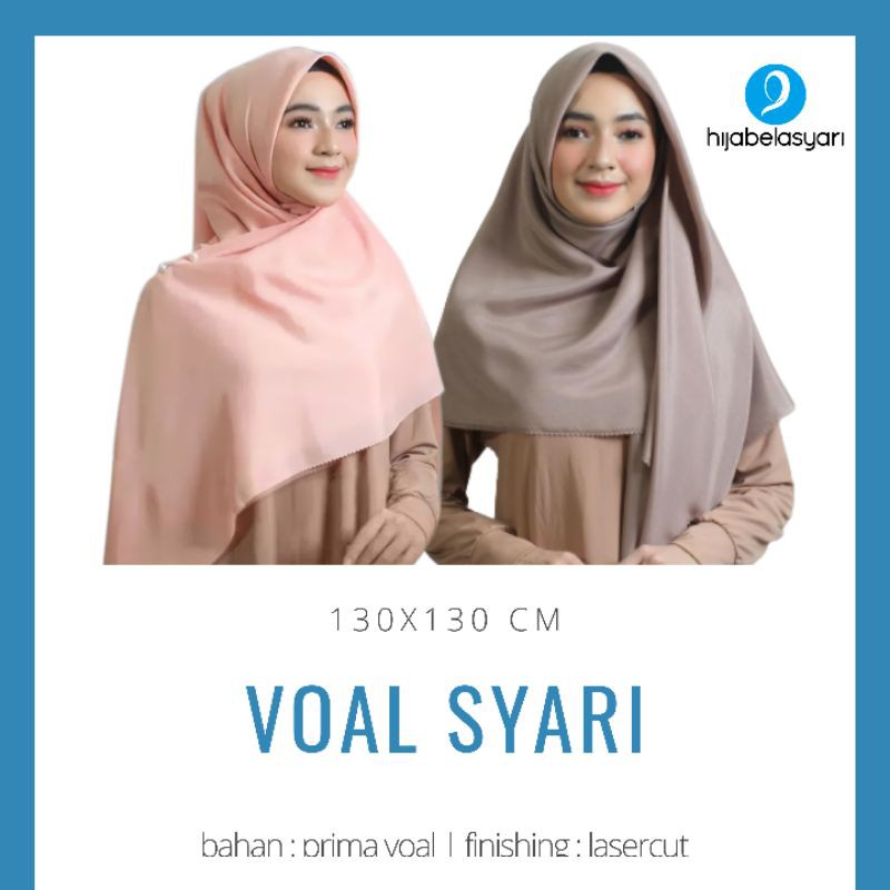 Prima Syari Azara Hijab Segi Empat Voal Lasercut Jilbab Segiempat Laser