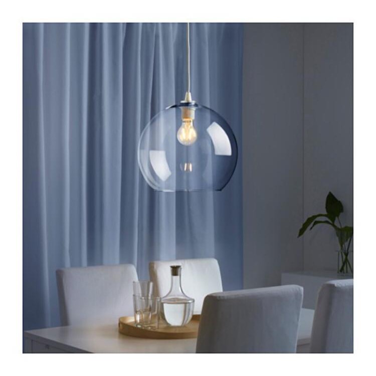 glaslampa ikea Jual Kap Lampu Gantung Kaca Bening Ikea Jacobsbyn Original Ikea Indonesia|Shopee Indonesia